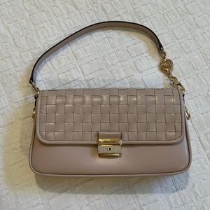 MICHAEL Michael Kors Blush Pink Woven Mini Shoulder Bag